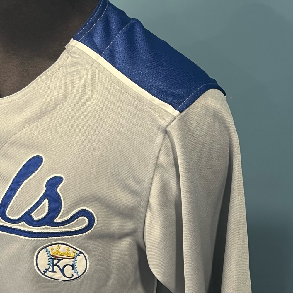 Kansas City Royals KC Blue Dynasty Stitched Jersey MLB Baseball Size Large - Picture 4 of 10